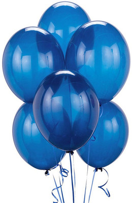 

AsianHobbyCrafts Solid Metallic HD Balloons Pack of 50pcs : Blue/White/Light Blue Balloon(Blue, Pack of 50)