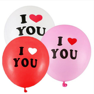 

Jamboree Printed premium quality i love you balloon, valentine, balloon, party balloon, wedding balloon, latex balloon (12 inch) Balloon(Multicolor, Pack of 100)