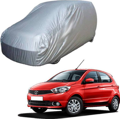 ask Car Cover For Tata Tiago (Without Mirror Pockets)(Silver)