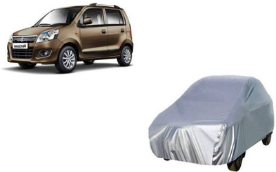 ask Car Cover For Maruti Suzuki WagonR Stingray (Without Mirror Pockets)(Silver)
