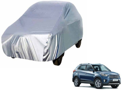 ask Car Cover For Hyundai Creta (Without Mirror Pockets)(Silver)