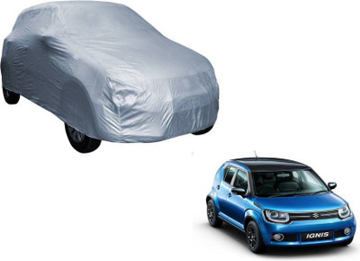 ask Car Cover For Maruti Suzuki Ignis (Without Mirror Pockets)(Silver)