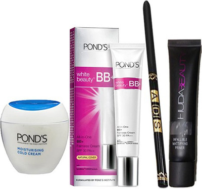 

Ponds Beauty BB+ With Primer(35 ml) & Waterproof Eyeliner, Cold Creme(Set of 1)