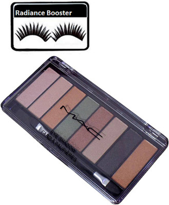 

radiance booster Eyelashes & Mac 8 Shades Eye shadow Palette(Set of 2)