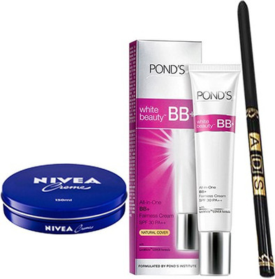 

Ponds Beauty BB+(9 g) & Waterproof Eyeliner (Stay For 36 Hrs) With Cold Creme (20ml)(Set of 1)