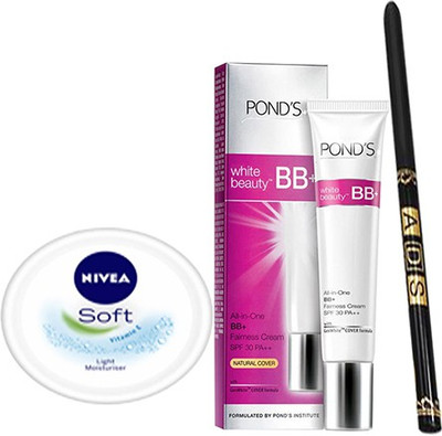 

Ponds Beauty BB+(9 g) & Waterproof Eyeliner (Stay For 36 Hrs) With Soft Vitamin E (25ml)(Set of 1)