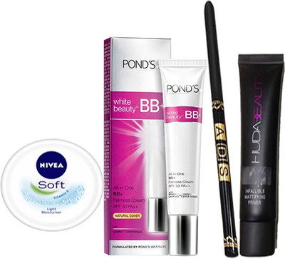 

Ponds Beauty BB+ With Primer(35 ml) & Waterproof Eyeliner, Soft Vitamin E (25ml)(Set of 1)