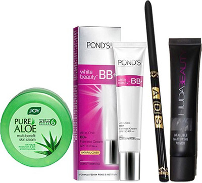 

Ponds Beauty BB+ With Primer(35 ml) & Waterproof Eyeliner, Aloe Multi Body Ltn Skin Creme (15ml)(Set of 1)