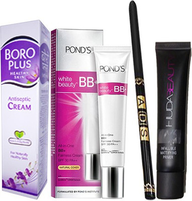 

Ponds Beauty BB+ With Primer(35 ml) & Waterproof Eyeliner, Anticeptic Cream (40ml)(Set of 1)