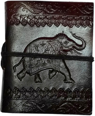 Purpledip Ethnic Pocket-size Diary Unruled 200 Pages(Brown)