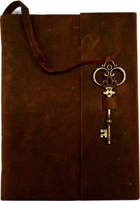 Purpledip Ethnic Regular Diary Unruled 200 Pages(Brown)
