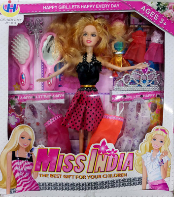 

HILY - Miss India Doll set with extra accessories-Hily67(Multicolor)