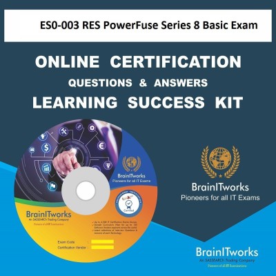 

sapsmart ES0-003 RES PowerFuse Series 8 Basic Exam Online Certification Learning Made Easy(DVD)