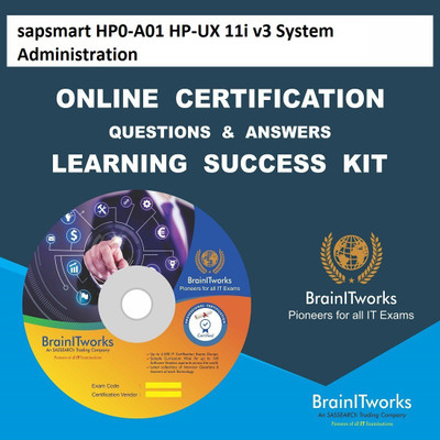 

sapsmart HP0-A01 HP-UX 11i v3 System Administration Online Certification Learning Made Easy(DVD)