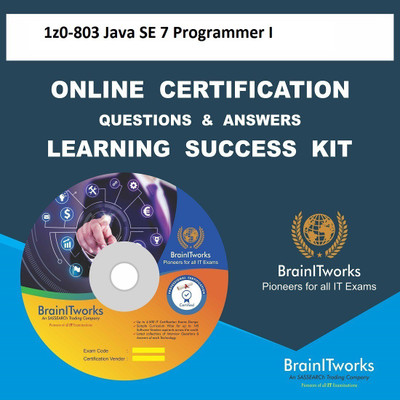 

sapsmart 1z0-803 Java SE 7 Programmer I Online Certification Learning Made Easy(DVD)