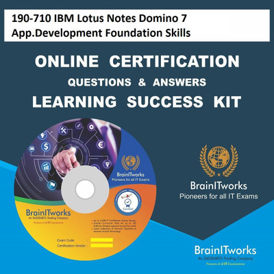 

sapsmart 190-710 IBM Lotus Notes Domino 7 App.Development Foundation Skills Online Certification Learning Made Easy(DVD)