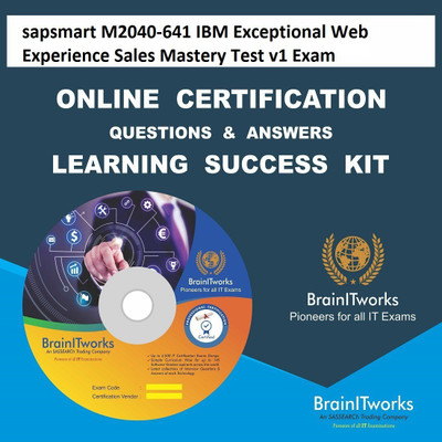 

sapsmart M2020-615 IBM Business Analytics Performance Management Sales Mastery Test v2 Exam Online Certification Learning Made Easy(DVD)