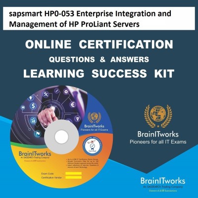 

sapsmart HP0-053 Enterprise Integration and Management of HP ProLiant Servers Online Certification Learning Made Easy(DVD)