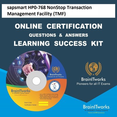 

sapsmart HP0-768 NonStop Transaction Management Facility (TMF) Online Certification Learning Made Easy(DVD)