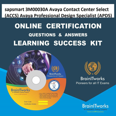 

sapsmart 3M00030A Avaya Contact Center Select (ACCS) Avaya Professional Design Specialist (APDS) Online Certification Learning Made Easy(DVD)