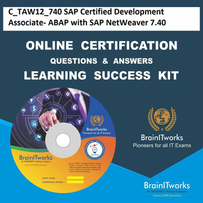 

sapsmart C_TAW12_740 SAP Certified Development Associate- ABAP with SAP NetWeaver 7.40 Online Certification Learning Made Easy(DVD)