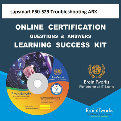 

sapsmart F50-529 Troubleshooting ARX Online Certification Learning Made Easy(DVD)
