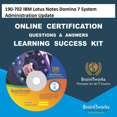 

sapsmart 190-702 IBM Lotus Notes Domino 7 System Administration Update Online Certification Learning Made Easy(DVD)