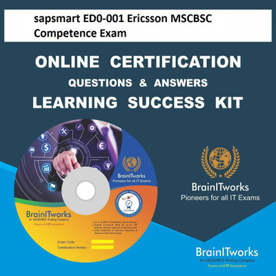 

sapsmart ED0-001 Ericsson MSCBSC Competence Exam Online Certification Learning Made Easy(DVD)
