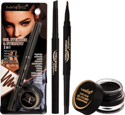 

Mars 2 in 1 Smudge proof Gel Eyeliner 3.5 g(Jet Black)