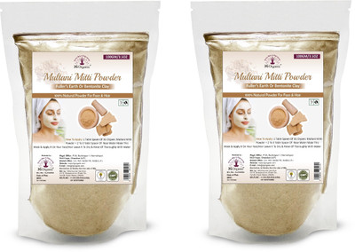 3G Organic Multani Mitti Powder 100% Natural Face Pack 100 Gms (Pack of 2)(200 g)