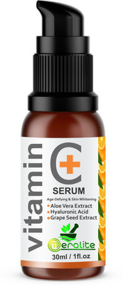

Meralite Vitamin C+ Serum 20% Grape Seed Extract Hyaluronic Acid Aloe Vera Extract 30ml(30 ml)