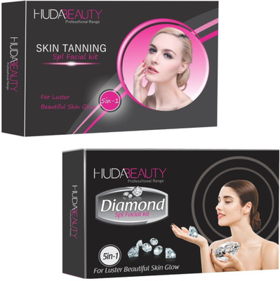 Huda Beauty Professional Range Skin Tanning & Diamond Facial Kit 900 g(Set of 2)