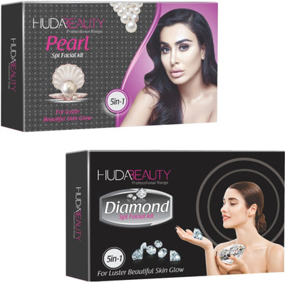 

Huda Beauty Professional Range Pearl & Diamond Facial Kit 900 g(Set of 2)