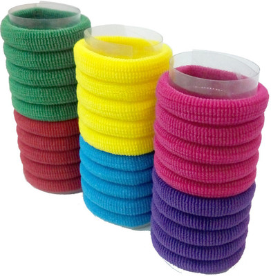

PONYTAIL RUBBER BAND HAIR HOLDER Rubber Band(Red, Yellow, Green, Pink, Multicolor, Blue)