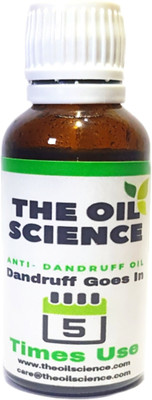 

THE OIL SCIENCE Anti - Dandruff Oil 30 ml | Dandruff goes in 5 times use | All Natural and Safe Hair Oil(30 ml)