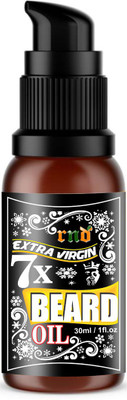 RND 7X Beard Oil - 7 Premium Oils Blend For Beard Growth & Nourishment Hair Oil(30 ml)
