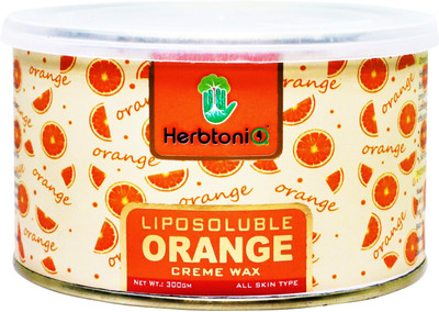 

HerbtoniQ Liposoluble Orange Creme Wax 300g With 50 Medium Size (9x3 Inch) Wax Strips Wax(300 g)