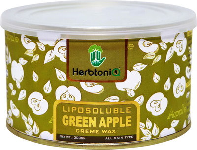 

HerbtoniQ Liposoluble Green Apple Creme Wax 300g With 50 Medium Size (9x3 Inch) Wax Strips Wax(300 g)
