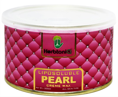 

HerbtoniQ Liposoluble Pearl Skin Whitning Creme Wax 300g With 50 Medium Size (9x3 Inch) Wax Strips Wax(300 g)
