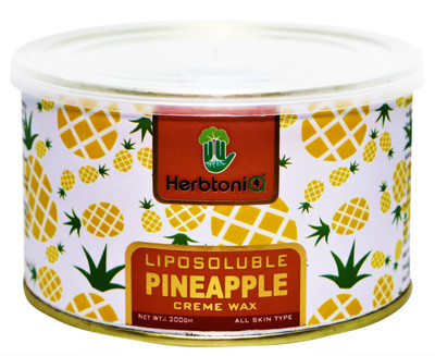 

HerbtoniQ Liposoluble Pineapple Creme Wax 300g With 50 Medium Size (9x3 Inch) Wax Strips Wax(300 g)