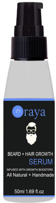 

ORAYA 100% Organic Beard Growth Serum & Hair Growth Serum for faster hair growth (50 ml)(50 ml)