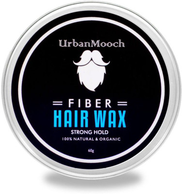 

UrbanMooch 100% Pure & Organic Beard Wax & Fiber Hair Wax Strong Hold Mat Finish Hair Styler (60GM) Hair Wax(60 g)