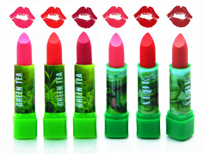 

firstzon™ Aloe - green tea matte moisturizing lipstick set of 6, S-A(S-A)