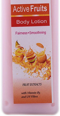 

Cosmonic Active Fruits Lotion/Fruit Extract Body Lotion/Nourishing Body Lotion, For All Skin Type, Ideal For Men & Women(100 ml)