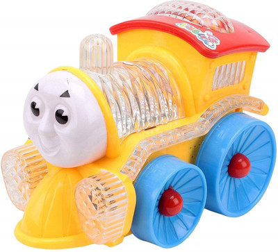 

RGB GROUP 4D Flashing Lights and Musical Funny Locomotive Engine Bump and Go Action Train Toys for Kids (2 Years Old Boy and Girl)(Multicolor)