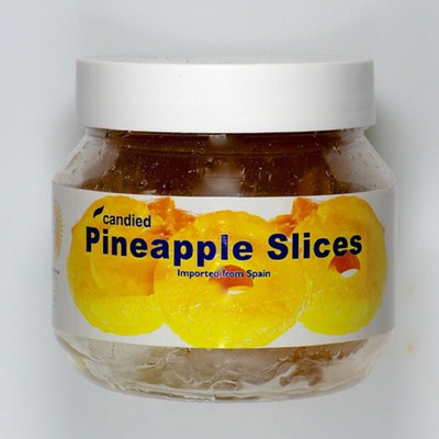 

AMBROSIA DELICATESSEN CANDIED PINEAPPLE SLICES Pineapple(250 g, Plastic Bottle)