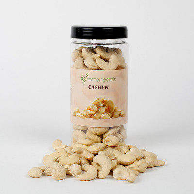 Ferns N Petals Fine Quality Nuts Jar 200 gms Cashews(200 g, Mason Jar)