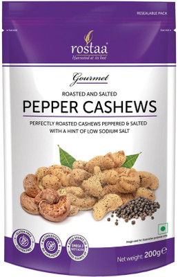 

Rostaa Salted Pepper Cashews Cashews(201 g, Pouch)