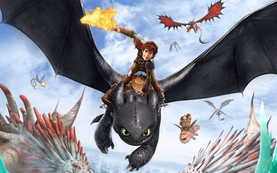 

Akhuratha Poster Movie How To Train Your Dragon 2 Toothless Hiccup HD Wallpaper Background Fine Art Print(12 inch X 18 inch, Rolled)