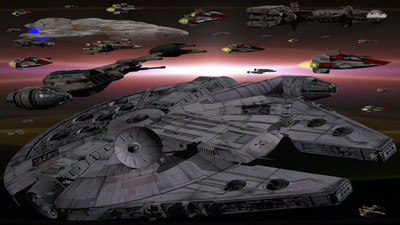 

Movie Star Wars Millennium Falcon HD Wallpaper Background Paper Print(12 inch X 18 inch, Rolled)